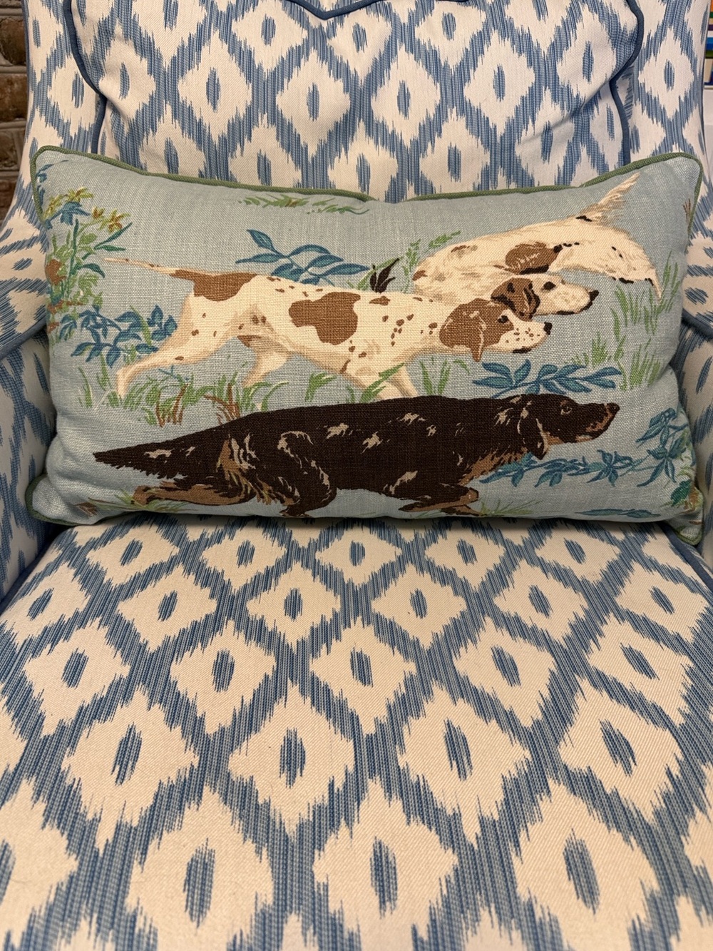 SCHUMACHER Pointers Sky Linen 14x24 Lumbar w/ Insert